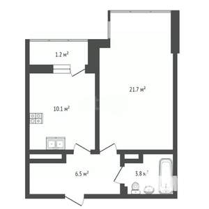 1-к квартира, вторичка, 45м2, 7/17 этаж