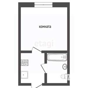 1-к квартира, вторичка, 22м2, 3/5 этаж