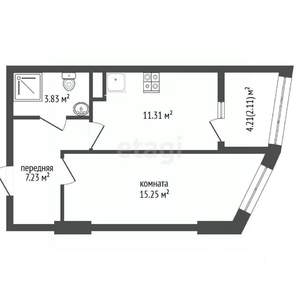 1-к квартира, вторичка, 35м2, 10/24 этаж