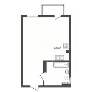 Студия квартира, вторичка, 30м2, 7/16 этаж