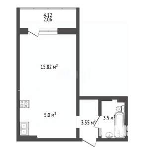 Студия квартира, сданный дом, 30м2, 10/17 этаж