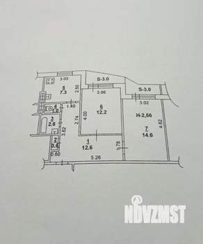 2-к квартира, вторичка, 52м2, 4/9 этаж