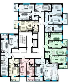 3-к квартира, строящийся дом, 74м2, 15/24 этаж
