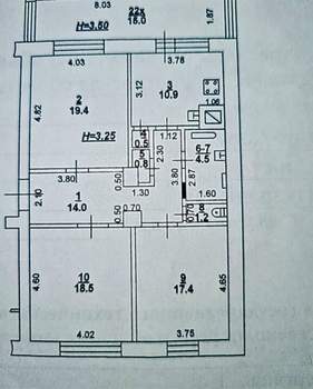 3-к квартира, вторичка, 101м2, 1/4 этаж