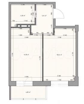 1-к квартира, вторичка, 39м2, 4/24 этаж