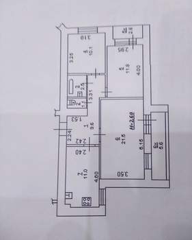 3-к квартира, вторичка, 70м2, 5/14 этаж