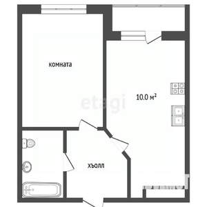 1-к квартира, вторичка, 36м2, 12/20 этаж