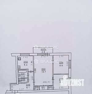 3-к квартира, вторичка, 47м2, 5/5 этаж