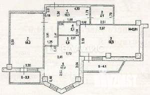 2-к квартира, вторичка, 68м2, 2/17 этаж