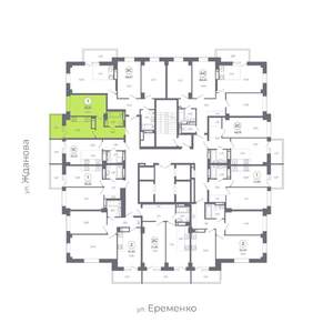 1-к квартира, вторичка, 35м2, 12/24 этаж