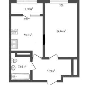 1-к квартира, вторичка, 35м2, 12/20 этаж