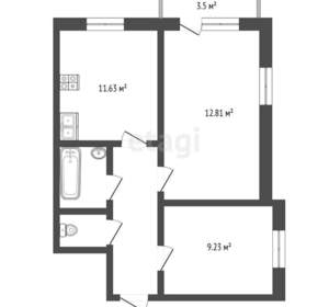 2-к квартира, вторичка, 54м2, 15/18 этаж