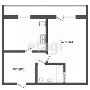 1-к квартира, вторичка, 39м2, 3/9 этаж