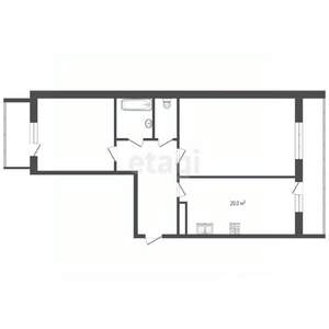 2-к квартира, вторичка, 69м2, 8/20 этаж