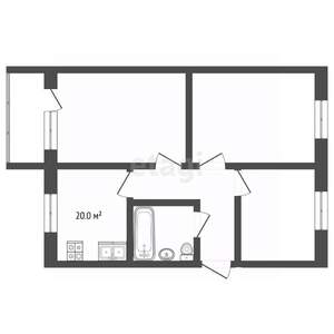 2-к квартира, вторичка, 65м2, 3/5 этаж