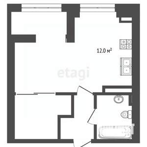 1-к квартира, вторичка, 38м2, 6/24 этаж