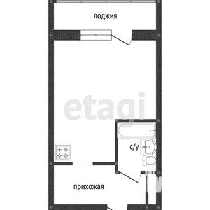 Студия квартира, вторичка, 21м2, 8/18 этаж