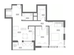 2-к квартира, вторичка, 76м2, 3/24 этаж