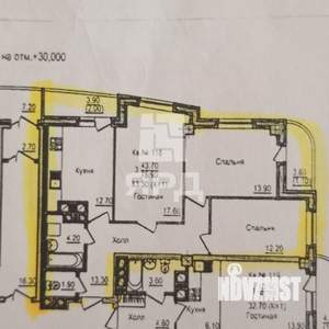 3-к квартира, вторичка, 84м2, 11/19 этаж