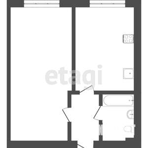 1-к квартира, вторичка, 30м2, 2/22 этаж