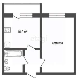 1-к квартира, вторичка, 35м2, 6/18 этаж