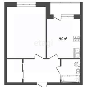 1-к квартира, вторичка, 36м2, 7/14 этаж
