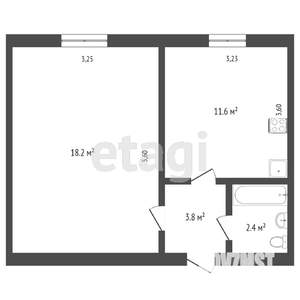1-к квартира, вторичка, 35м2, 9/9 этаж