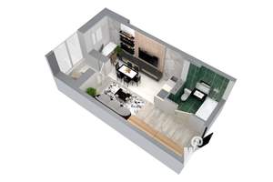 1-к квартира, вторичка, 31м2, 2/22 этаж