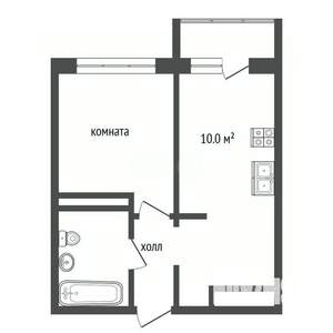 1-к квартира, вторичка, 36м2, 15/24 этаж