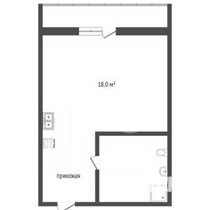 1-к квартира, вторичка, 32м2, 2/24 этаж