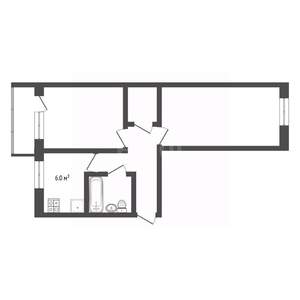 2-к квартира, вторичка, 47м2, 3/5 этаж