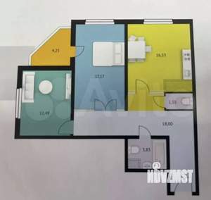 3-к квартира, вторичка, 72м2, 18/20 этаж