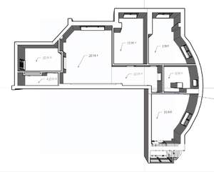 3-к квартира, вторичка, 117м2, 16/22 этаж