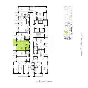 1-к квартира, вторичка, 39м2, 16/24 этаж