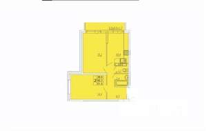 2-к квартира, вторичка, 52м2, 4/25 этаж