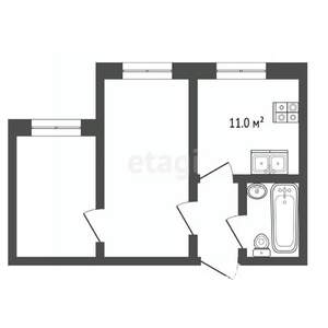 2-к квартира, вторичка, 48м2, 2/9 этаж