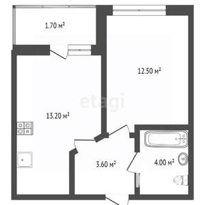1-к квартира, вторичка, 35м2, 20/24 этаж