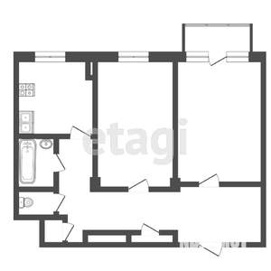 2-к квартира, вторичка, 53м2, 10/10 этаж