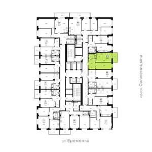 2-к квартира, вторичка, 47м2, 2/24 этаж