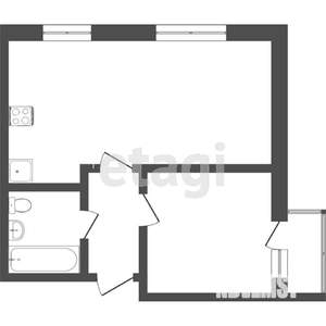 1-к квартира, вторичка, 30м2, 5/10 этаж