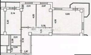 2-к квартира, вторичка, 65м2, 7/24 этаж
