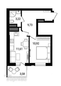 1-к квартира, вторичка, 37м2, 4/32 этаж
