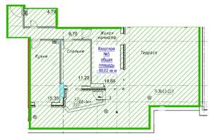 2-к квартира, вторичка, 80м2, 3/24 этаж
