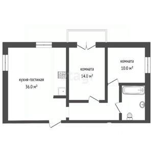 3-к квартира, вторичка, 72м2, 12/14 этаж