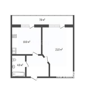 1-к квартира, вторичка, 41м2, 9/20 этаж