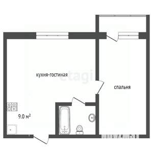 1-к квартира, вторичка, 37м2, 23/25 этаж