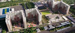 3-к квартира, сданный дом, 58м2, 19/25 этаж