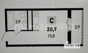 Студия квартира, вторичка, 21м2, 4/14 этаж