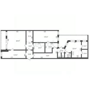 3-к квартира, вторичка, 103м2, 1/3 этаж