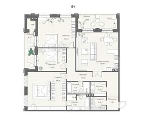 4-к квартира, вторичка, 175м2, 2/4 этаж